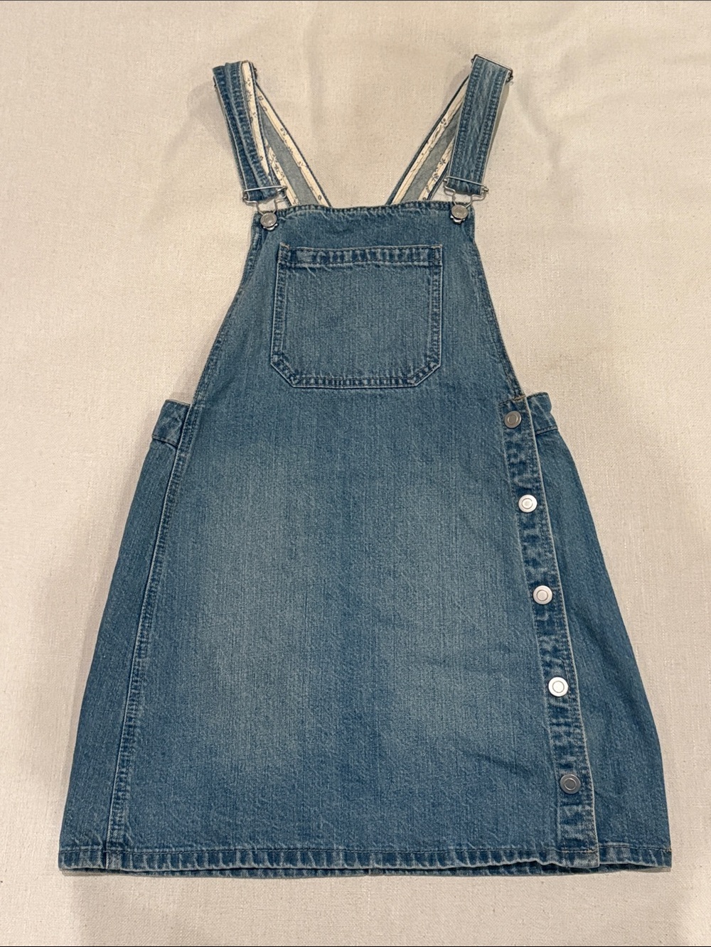 Blue Denim Pinafore Dress - Classic Overall Style
